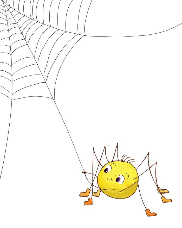 webster is holding a web